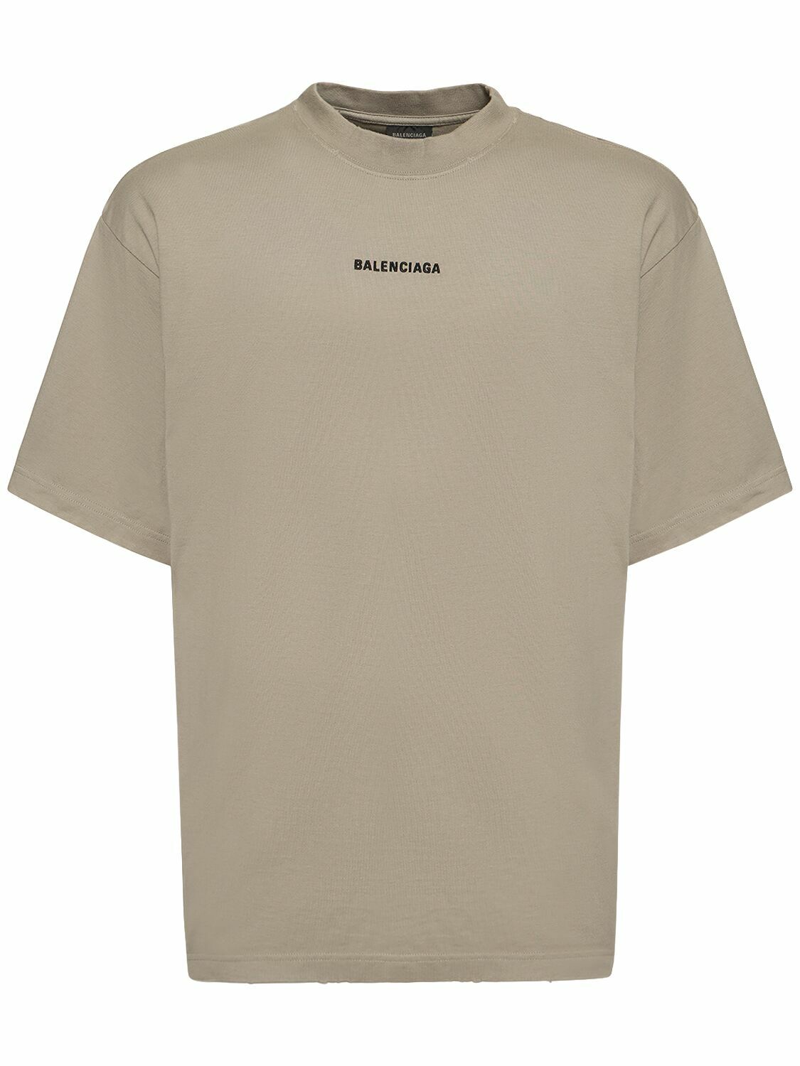 BALENCIAGA - Destroyed Vintage Cotton Jersey T-shirt Balenciaga