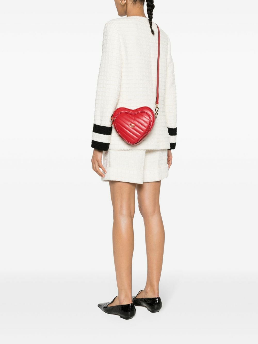 Gucci Red Interlocking G Mini Heart Shoulder Bag Gucci