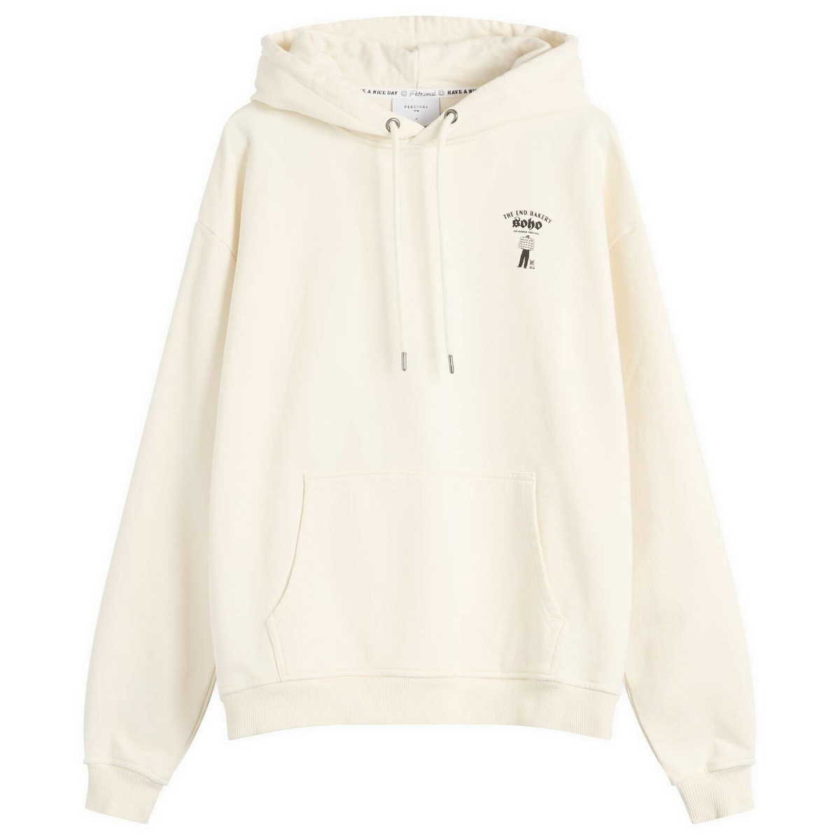 Percival Men's Patisserie Hoodie - Presented by END. in Ecru