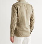 TOM FORD - Slim-Fit Button-Down Collar Cotton-Sateen Shirt - Neutrals