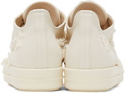 Rick Owens Drkshdw Off-White Distressed Sneakers