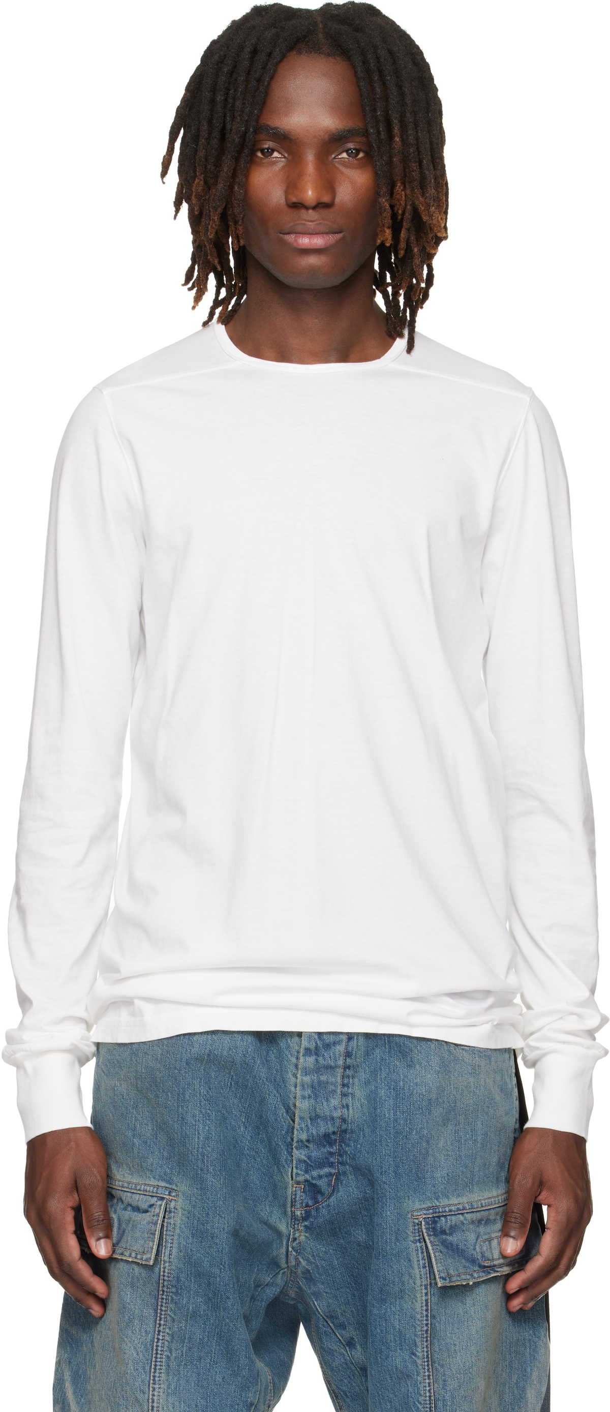 Rick Owens DRKSHDW Gray Level Long Sleeve T-Shirt Rick Owens Drkshdw