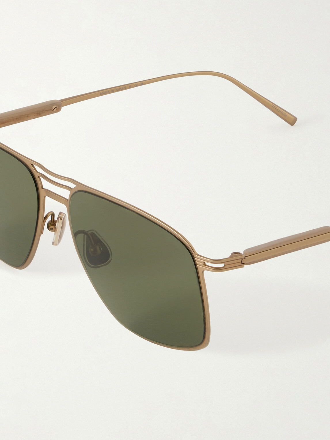 Brunello Cucinelli - Aviator-Style Titanium Sunglasses
