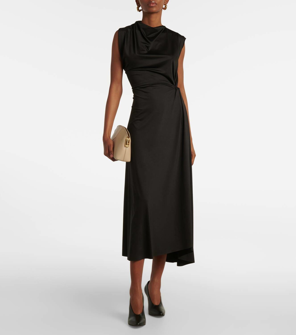 blue dress for baby girl Victoria Beckham – Victoria Beckham Asymmetrical Midi Dress in Barcelona or  Shop Online Mujer 721-000492 01 main image 1