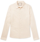 Gucci - Geige Silk-Jacquard Shirt - Neutrals