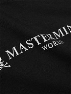Mastermind World - Logo-Print Cotton-Jersey Hoodie - Black