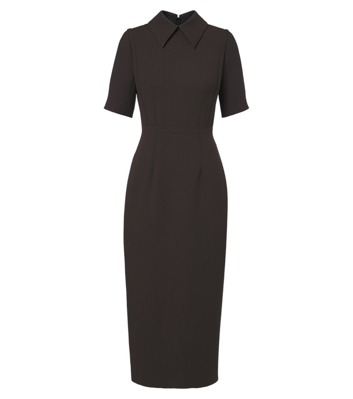 Photo: Emilia Wickstead Valletta wool midi dress