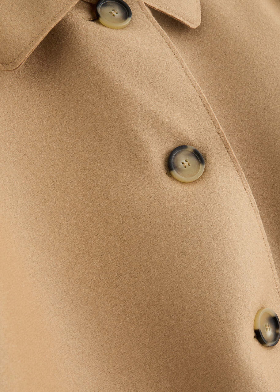 Harris Wharf London Wool Coat Beige
