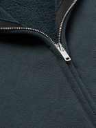 Les Tien - Garment-Dyed Fleece-Back Cotton-Jersey Zip-Up Hoodie - Black