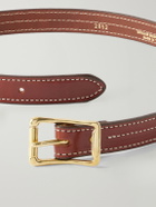 Yuketen - 2.5cm Leather Belt - Brown