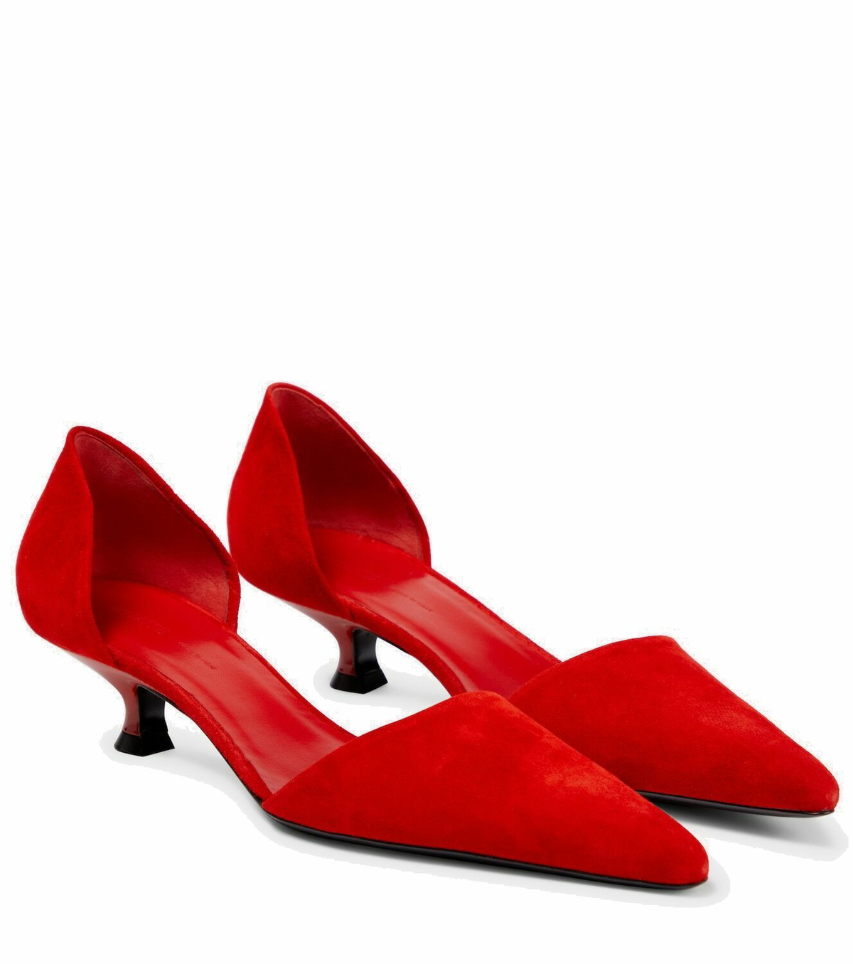Khaite - Seville D'Orsay suede pumps Khaite