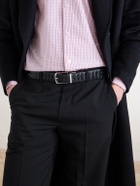 Officine Creative - 4cm Woven Leather Belt - Black