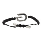 Givenchy Silver G Link Cord Bracelet