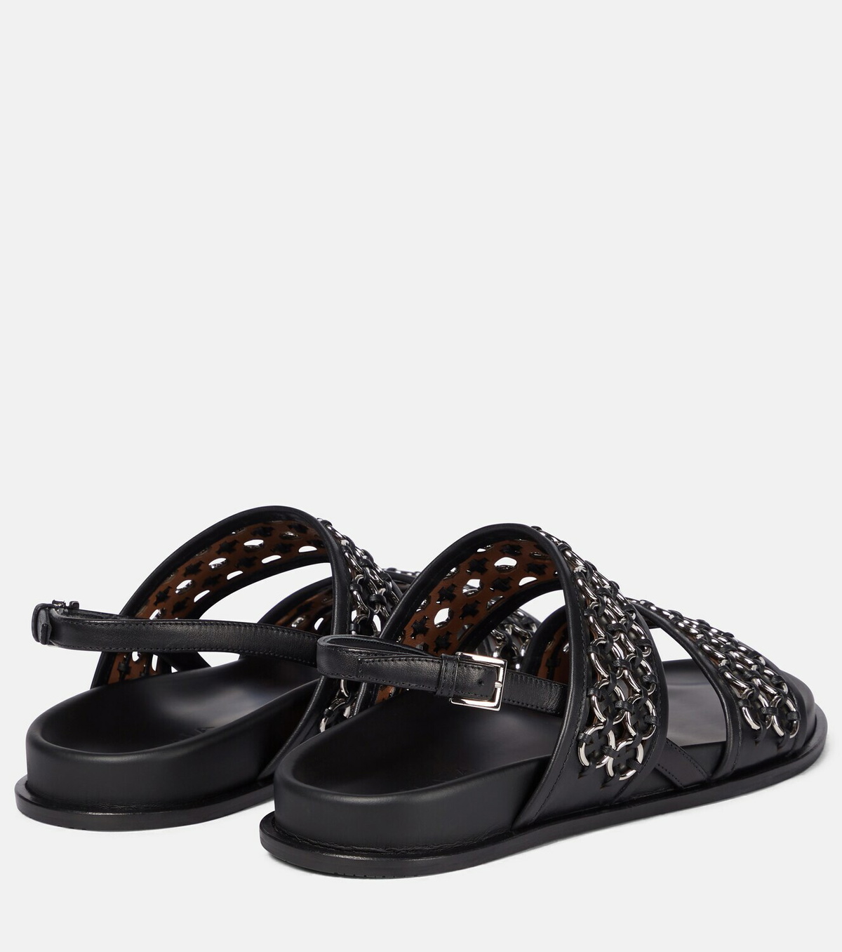 Alaïa Embellished leather sandals ALAÏA display picture 1
