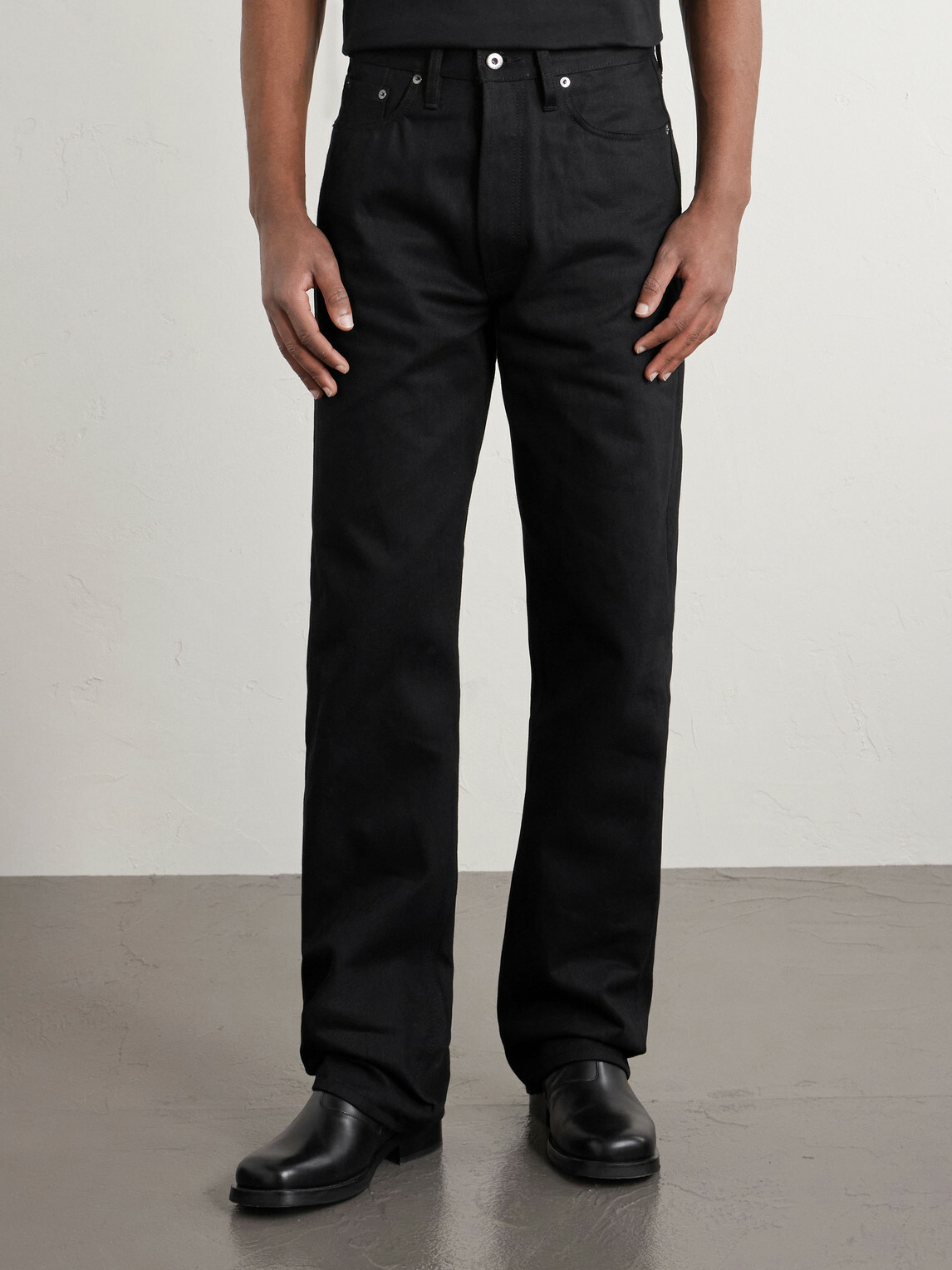 3sixteen - RS-220x Relaxed Straight-Leg Selvedge Jeans - Black