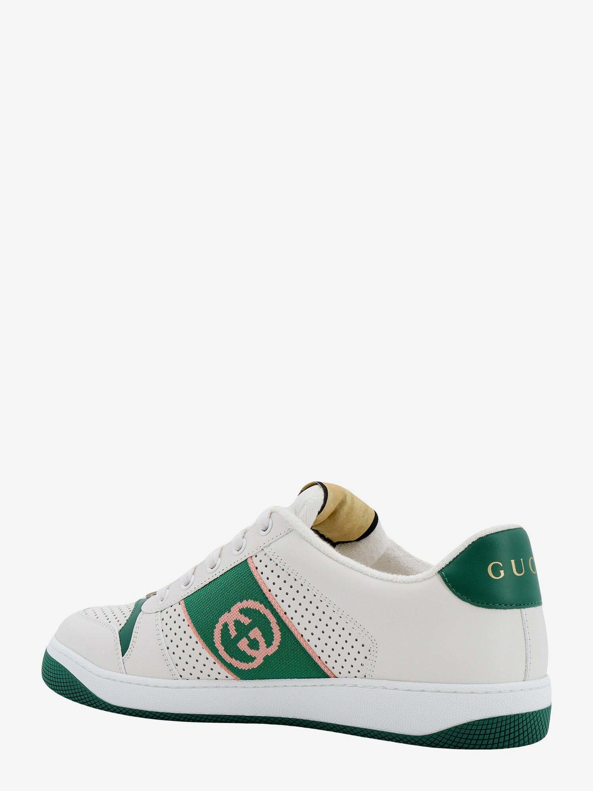 スニーカー GUCCI Men Sneakers White 765054AACV8 9055 Gucci - Ace leather low-top sneakers White - The Corner