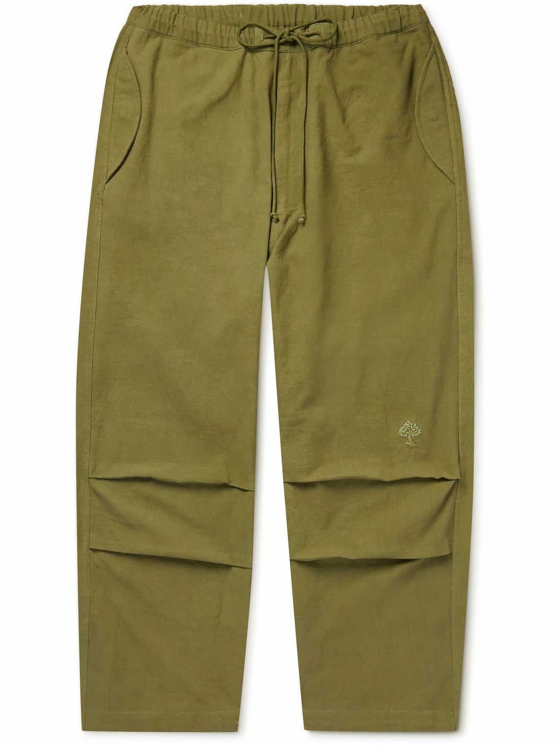 Story Mfg. - Paco Straight-Leg Organic Cotton Drawstring Trousers