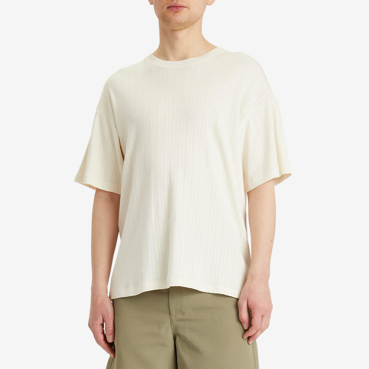 A Kind of Guise Men's Tador T-Shirt in Vanilla Cream