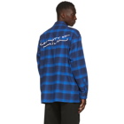 Marcelo Burlon County of Milan Blue CountyScript Shirt