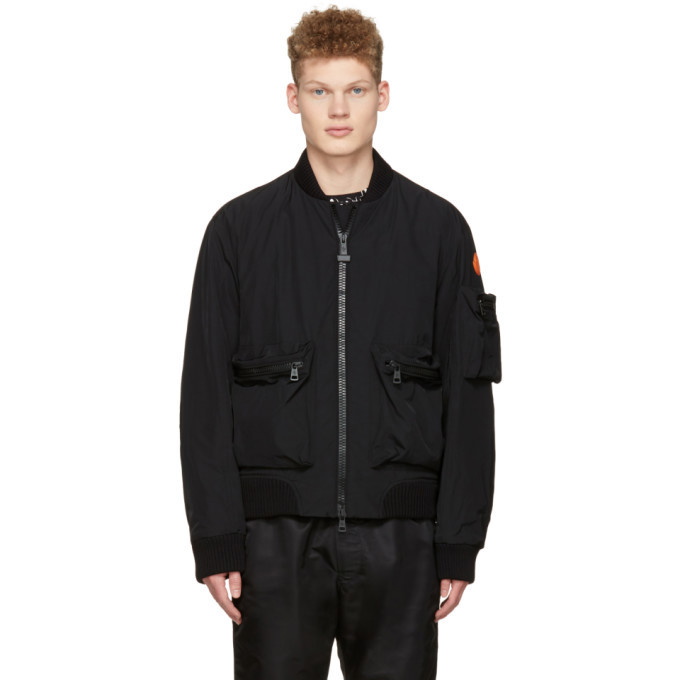 Photo: Moncler O Black Down Bomber Jacket