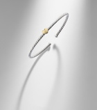David Yurman Micro Cable Flex® Heart Station 14kt gold (585/1000) and 925 sterling silver bracelet