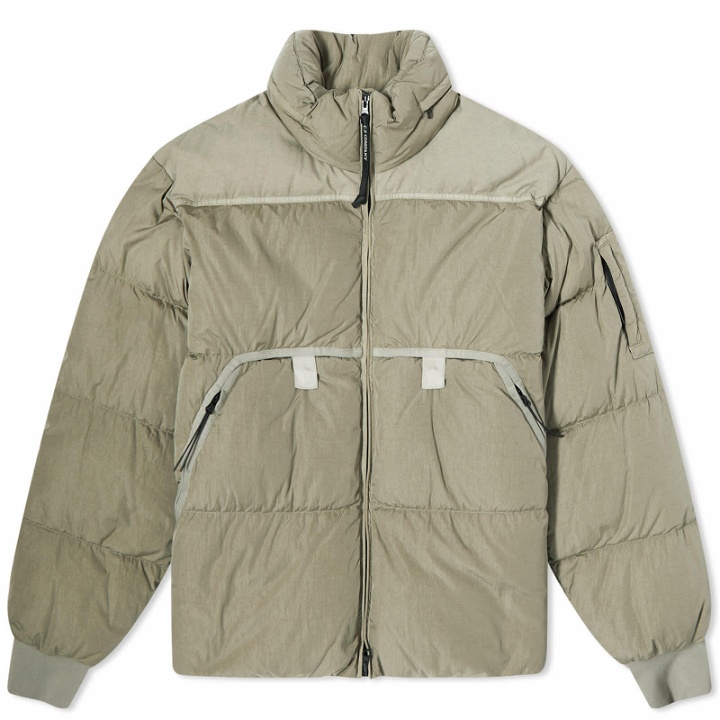 Photo: C.P. Company Men's Chrome-R Down Jacket in Silver Sage