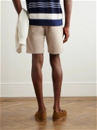 Mr P. - Straight-Leg Garment-Dyed Cotton-Blend Twill Bermuda Shorts - Neutrals
