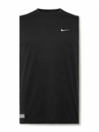 Nike Running - Rise 365 Mesh-Panelled Dri-FIT Tank Top - Black