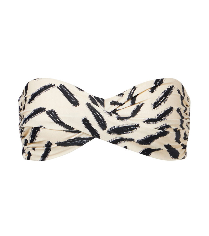Photo: Johanna Ortiz Printed bandeau bikini top