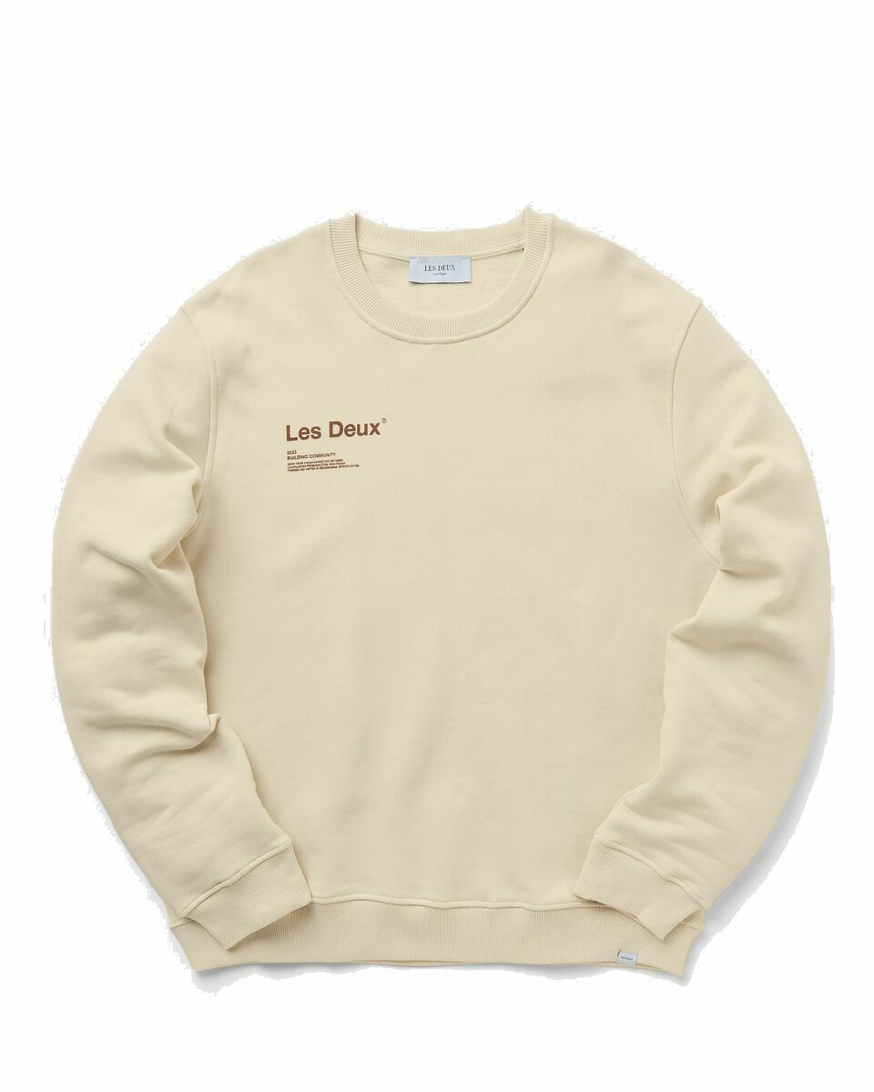 Photo: Les Deux Brody Sweatshirt Beige - Mens - Sweatshirts