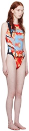 Paolina Russo Red Printed Swimsuit