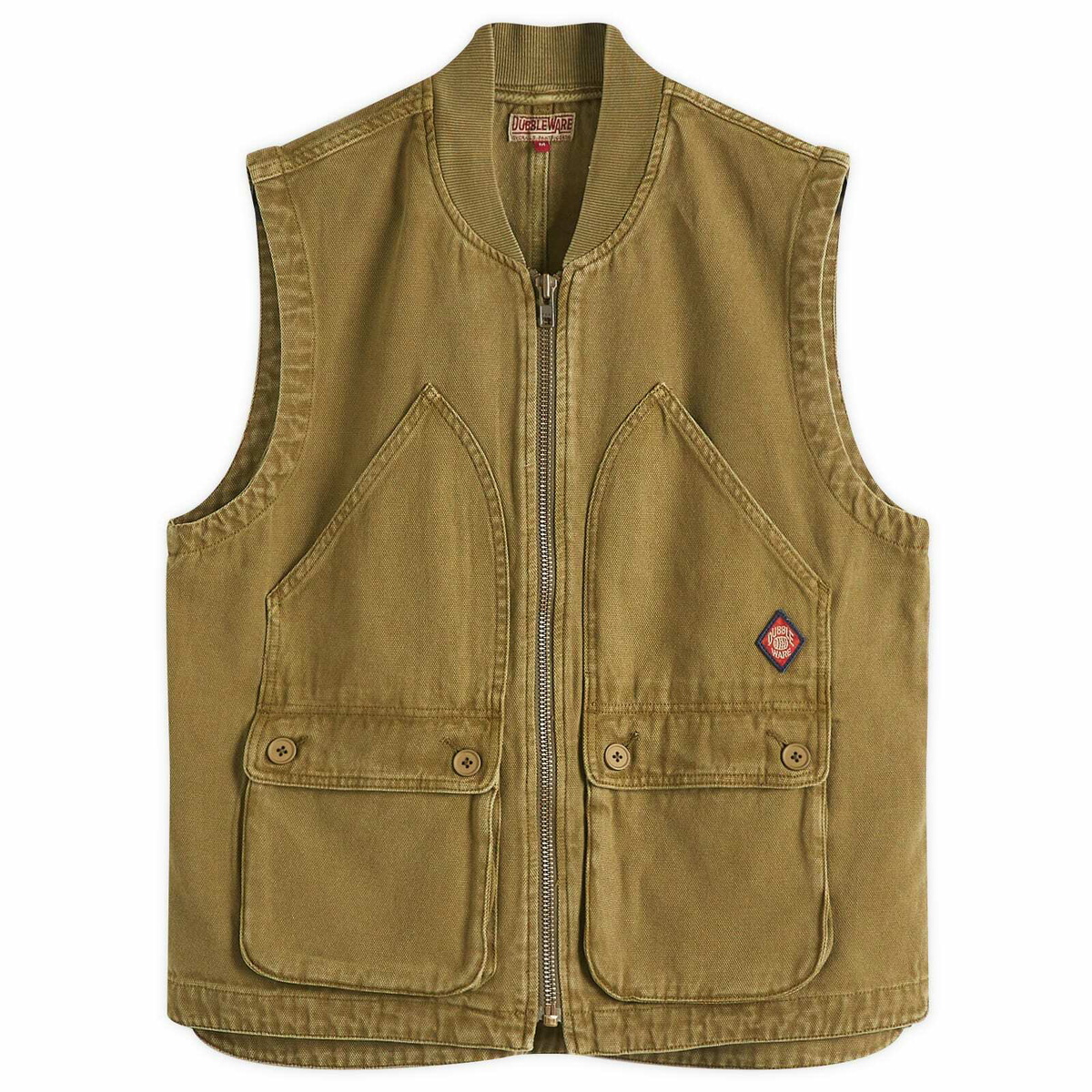 Dubbleware Men's Work Vest in Military Green