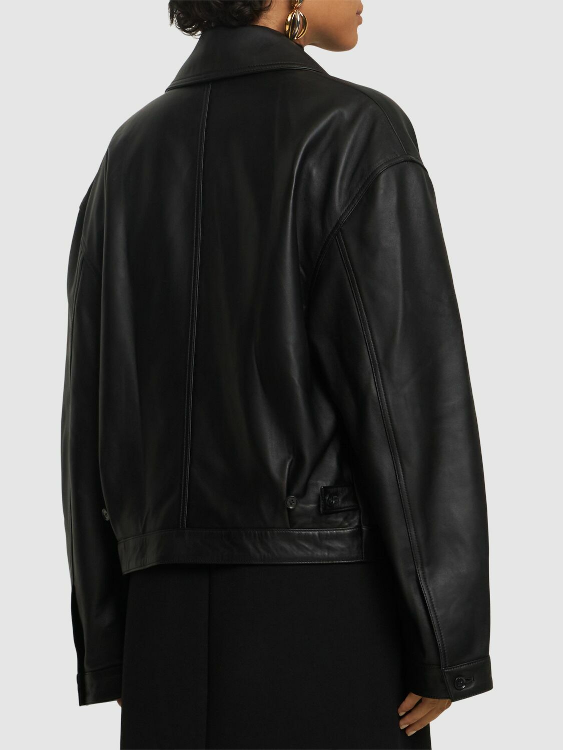 LOULOU STUDIO Kaipan Leather Jacket Loulou Studio