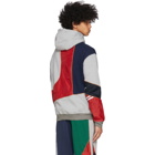 Ahluwalia Grey and Multicolor Patchwork Hoodie