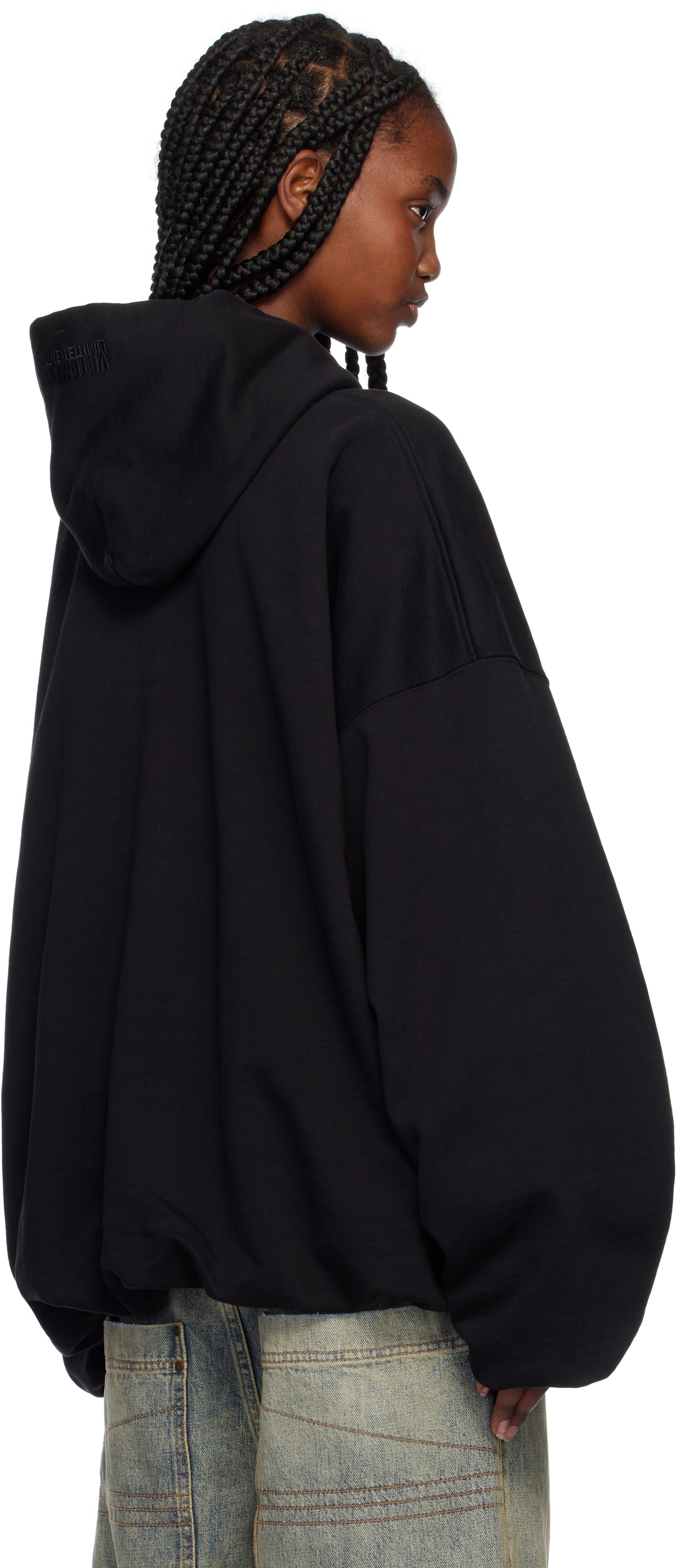 【関税込み】VETEMENTS OVAL LOGO' HOODIE VETEMENTS Oval Logo Hoodie | Black | FARFETCH