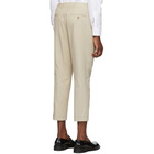 AMI Alexandre Mattiussi Beige Pleated Carrot Pants