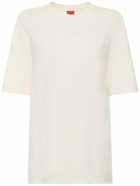 FERRARI - Embossed Logo Cotton Jersey T-shirt