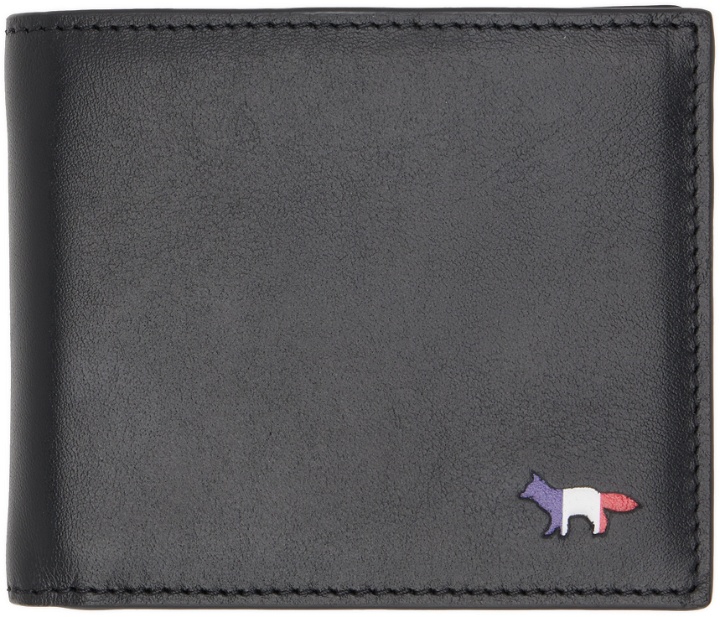 Photo: Maison Kitsuné Black Tricolor Fox Wallet