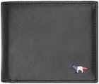 Maison Kitsuné Black Tricolor Fox Wallet