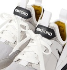 TOM FORD - Jago Suede, Mesh and Neoprene Sneakers - Gray