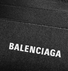 Balenciaga - Logo-Print Leather Cardholder - Black