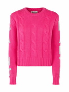 MC2 Saint Barth Woman Crewneck Braided Sweater With Saint Barth Lurex Jacquard