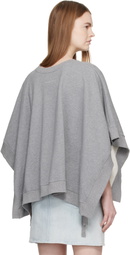 MM6 Maison Margiela Gray Unbrushed Cotton Sweatshirt