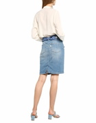 Manila Grace Womens Denim skirt in Blue