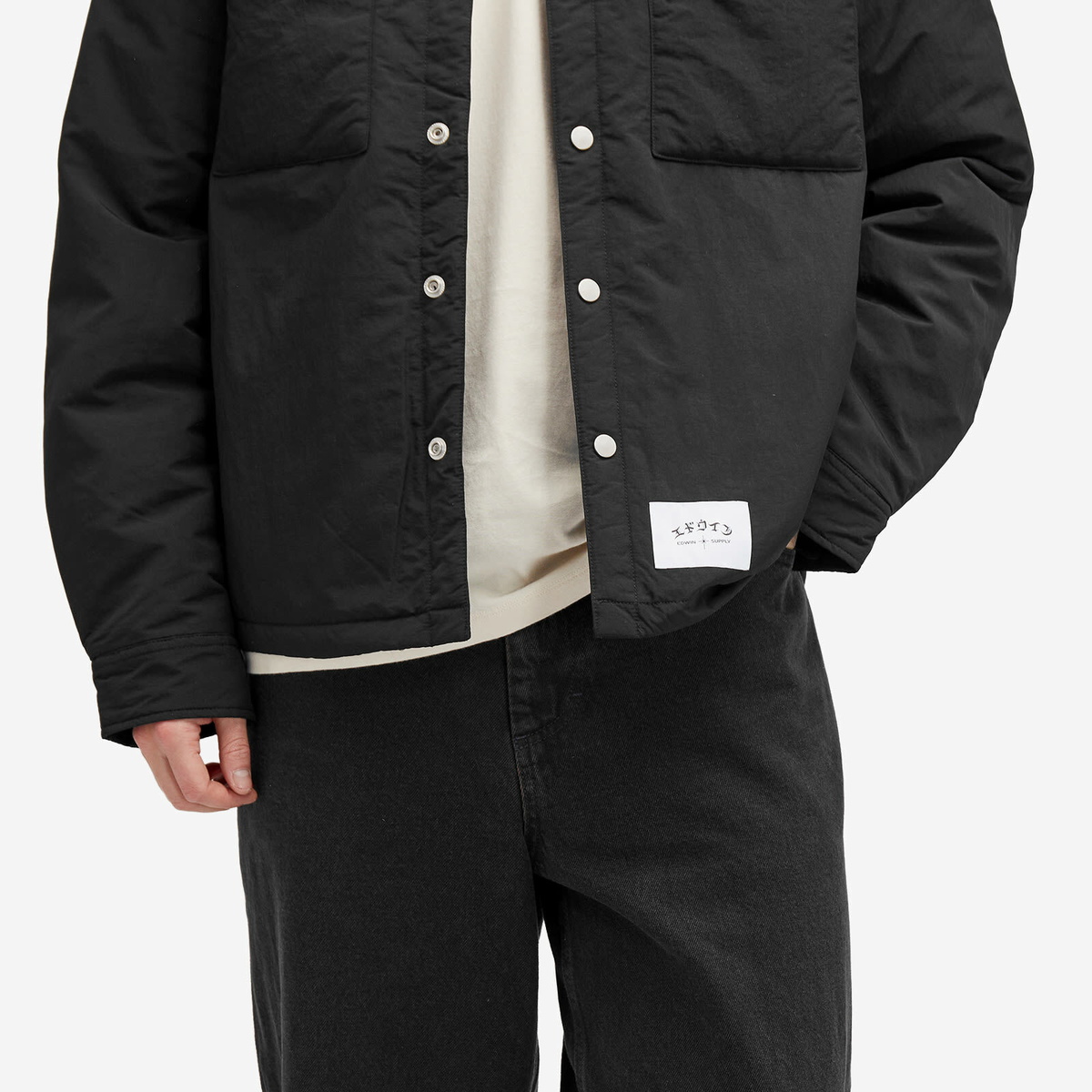 Edwin Men's Sphere Padded Shirt Jacket in Black