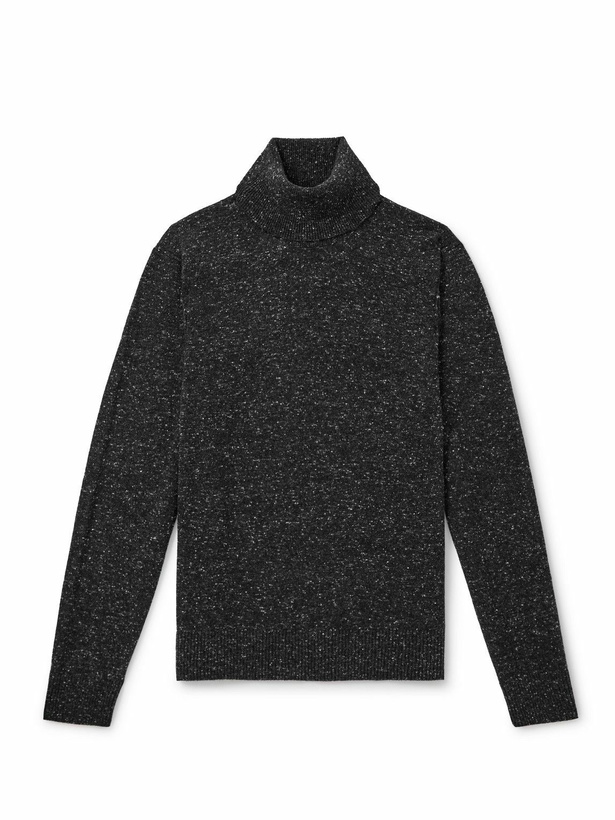 Photo: Dunhill - Cashmere-Blend Rollneck Sweater - Black
