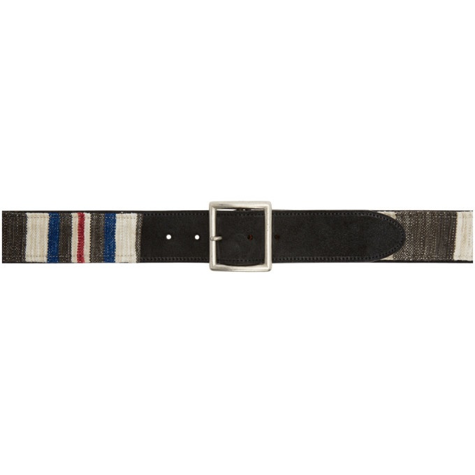 Photo: Visvim Black and Multicolor Tape Belt
