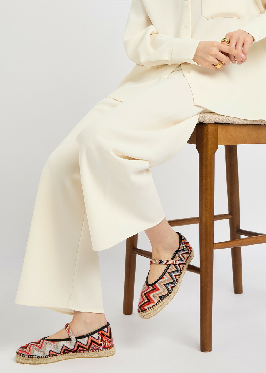 Missoni Lola Suede Espadrille Flats Multicoloured