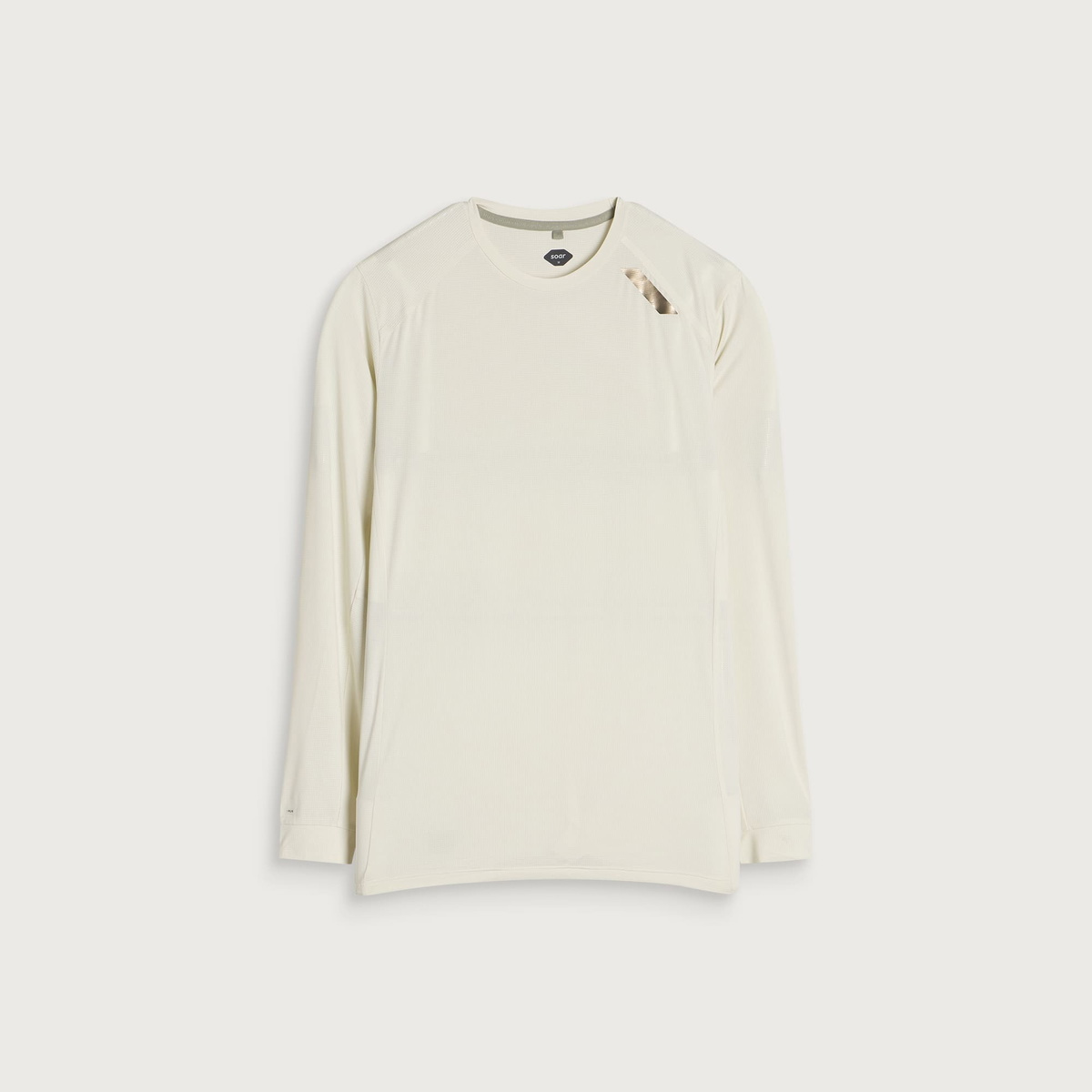 SOAR Men's Long Sleeve Tech T-Shirt in Cream