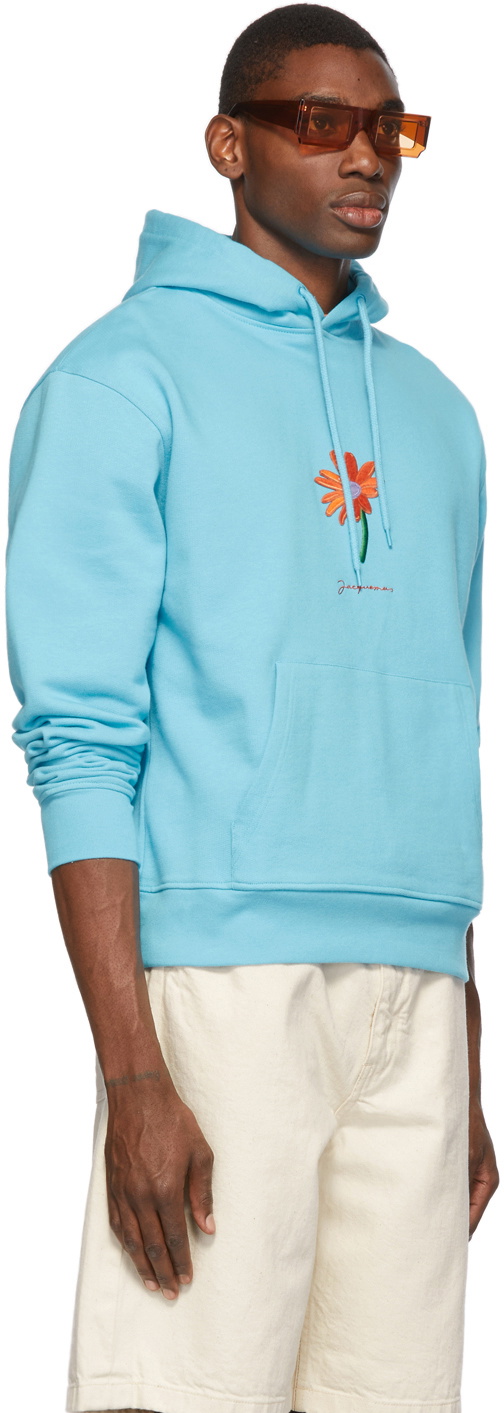 Jacquemus Blue La Montagne Le Sweatshirt Pistoun Hoodie Jacquemus